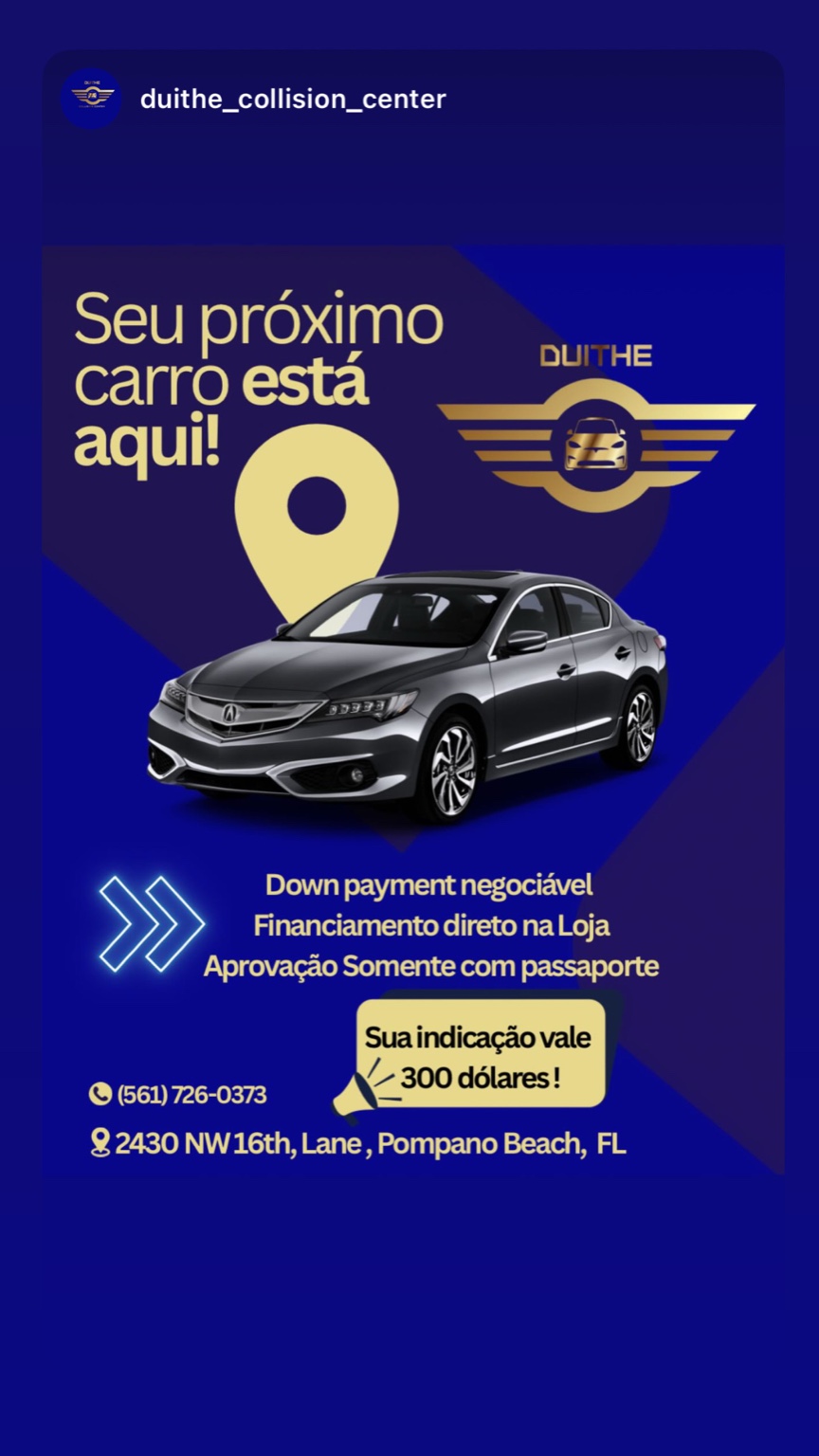 Auto body shop financing options flyer - Duithe Collision Center